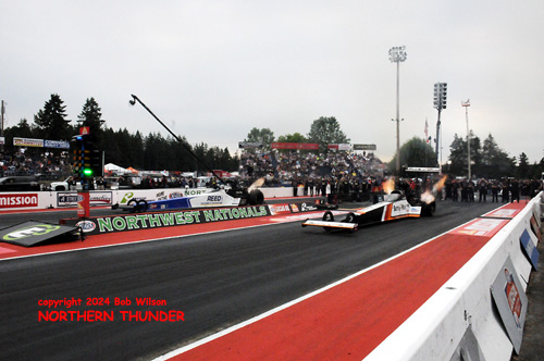 Clay Millican (near lane) vs Shawn Reed (far lane)